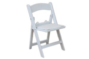 KID – White Folding Padded Resin Chair
